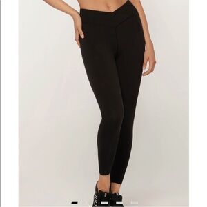Lorna Jane High Rise 7/8 Length Leggings High rise waist Capri Crop Black Small